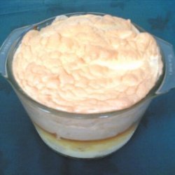 Fresh Orange Bread Pudding With Meringue Topping