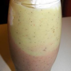 Tri Color Breakfast Parfait Smoothie