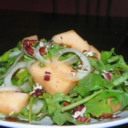 Cantaloupe, Red Onion, & Walnut Salad