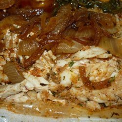 Baked Fish with Onions