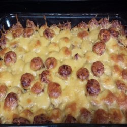 Kielbasa and Tater Tot Casserole