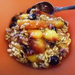 Peach Blueberry Crumble