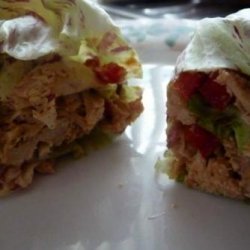 Crockpot Peanut Thai Chicken Lettuce Wraps