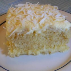 Moist Coconut Pudding Cake