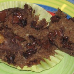 Chocolate Chocolate Chip Banana Muffins