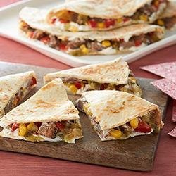 Creamy Jalapeno and Pulled Pork Quesadilla