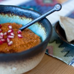 Traditional Muhammara (Syrian Hot Pepper Dip)