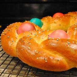 Braided Easter Egg Bread