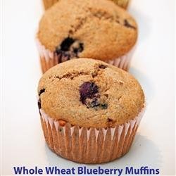 Whole Wheat Blueberry Muffins