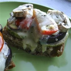 Vegetarian Open Faced Sandwich