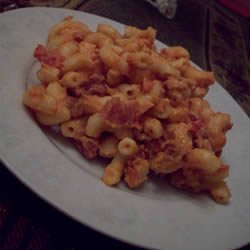 Canadian Bacon Macaroni and Cheese