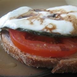 Open Face Mozzarella Sandwich