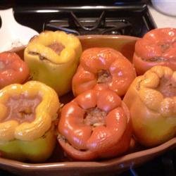 Tina's Greek Stuffed Peppers