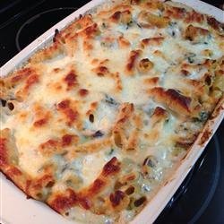 Creamy Zucchini and Spinach Rigatoni