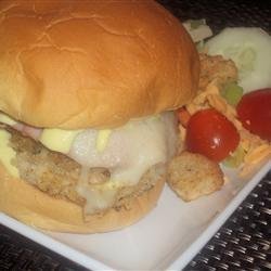 Chicken Cordon Bleu Burgers