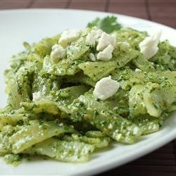 Tagliatelle with Coriander Pesto