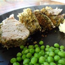 Parsley and Parmesan Crusted Pork Tenderloin