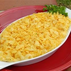 No-Bake Crispy Potato Chip Mac and Cheese