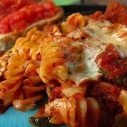 Rotini and Salami Casserole