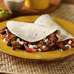 Mushroom and Onion Vegetarian Tacos