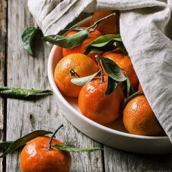 Raisin Pancakes With Tangerine Syrup