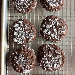 Chocolate  Crackle Brownie Cookies