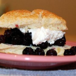 Gingered Blueberry Shortcake