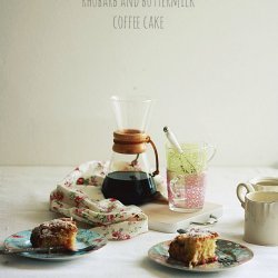 Buttermilk-Rhubarb Coffee Cake