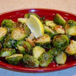 Garlic Parmesan Roasted Brussels Sprouts