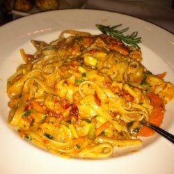 Fettuccine with Tomato Cream Sauce