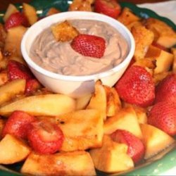 Grilled Fruit With Chocolate Yogurt Dip