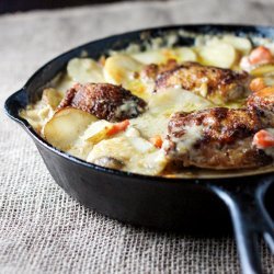 Potatoes in Cream Wine Sauce