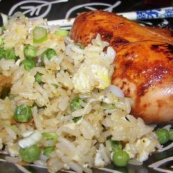 Barbecue Chicken With Fried Rice