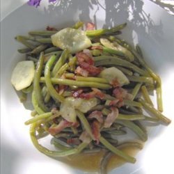 Green Bean, Bacon and Cucumber Salad