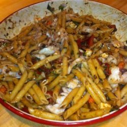 Mediterranean Cod With Tossed Penne Pasta