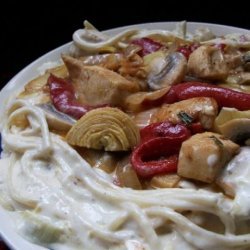 Chicken-Artichoke Pasta With Rosemary