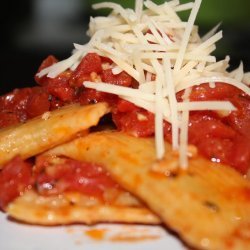 Tomato Stuffed Roasted Red Peppers