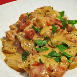 Fish Fillets in Tomato Cream Sauce