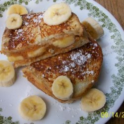 Peanut Butter and Cream Cheese Stuffed French Toast