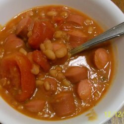 Very Simple Hot Dog Soup