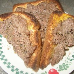 Hamburger on Toast