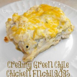 Green Chile  Chicken Enchiladas