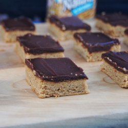 Peanut Butter Bars With Chocolate Ganache