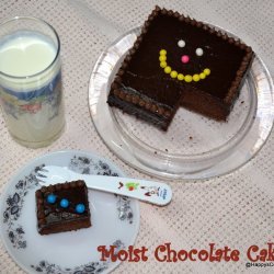 Eggless Moist Chocolate Cake