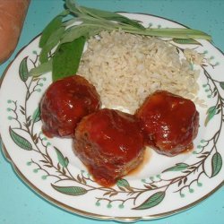 Sweet & Sour Chicken Balls With Brown Rice