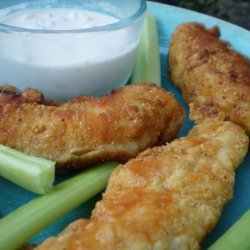 Boneless Buffalo Wings With Blue Cheese Dip