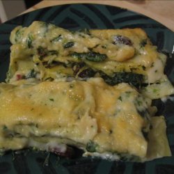 Cannelloni With Spinach, Raisins and Pine Nuts