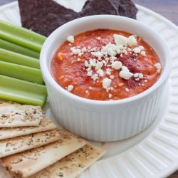 Roasted Red Pepper, Feta, and White Bean Dip