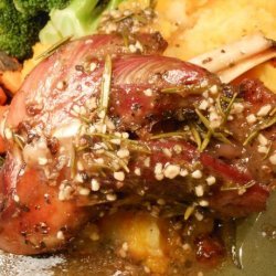 Slow Roasted Herb and Garlic Lamb Shanks