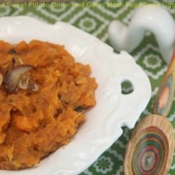 Garlic Mashed Sweet Potatoes